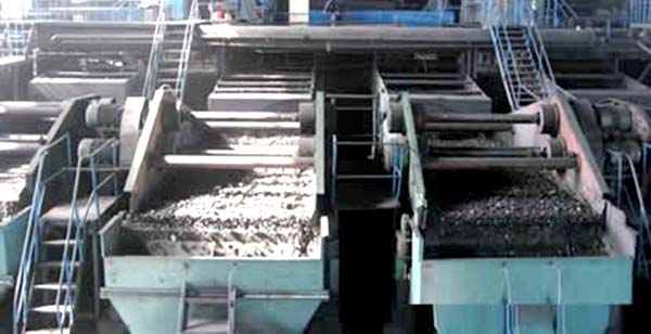 选煤机械洗选过程实物图