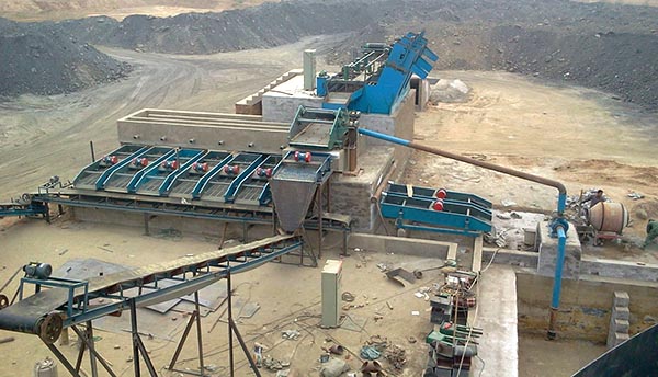 洗煤机械安装现场图